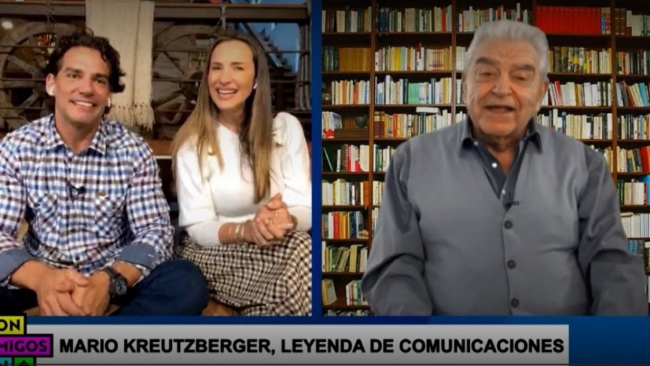 Cristián De La Fuente y Angélica Castro conversaron con Don Francisco en el programa “Con amigos en casa. (Foto: Captura de pantalla de TV+). 